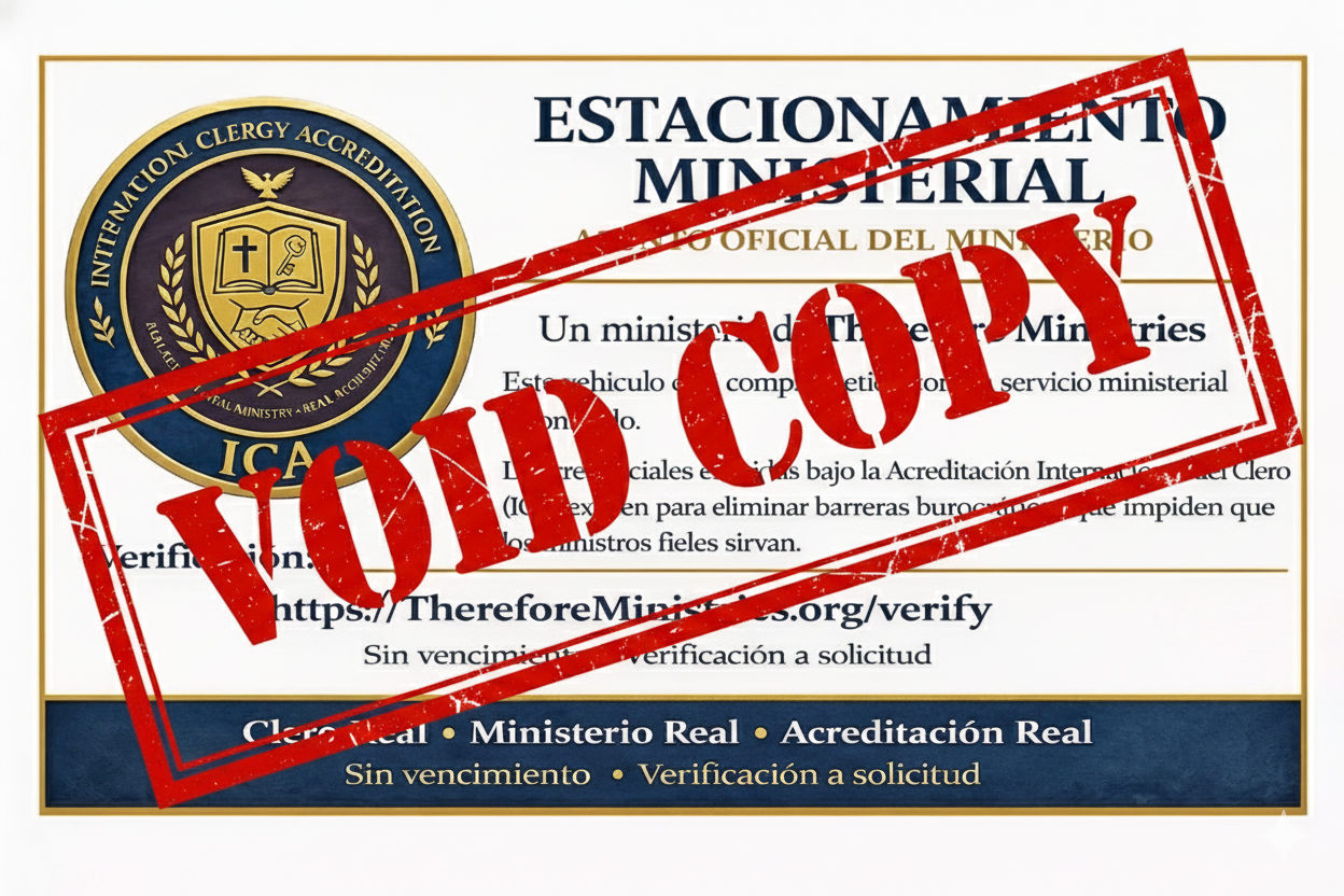 Permiso de Estacionamiento Ministerial